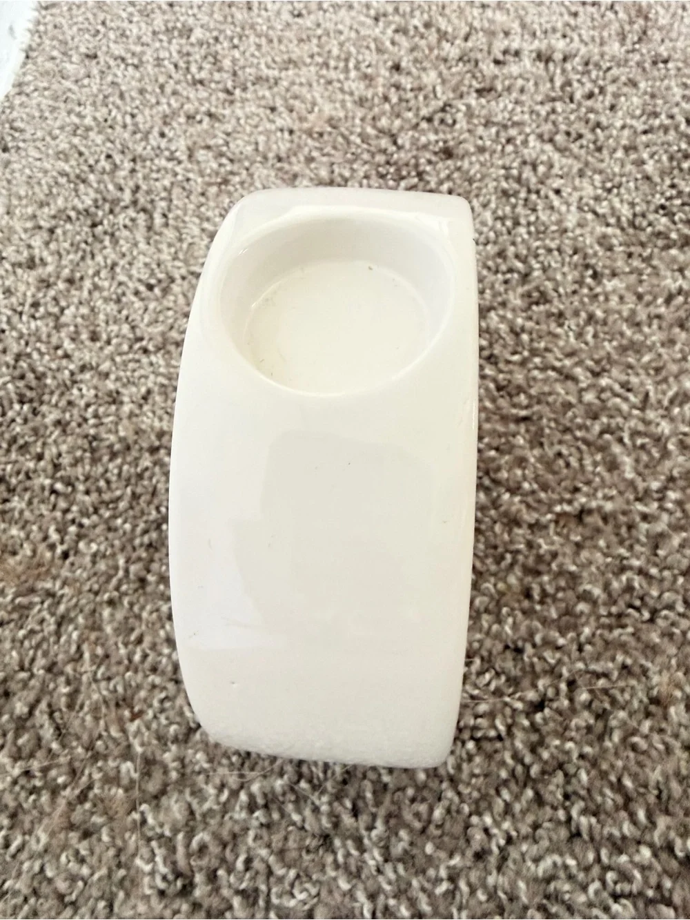Faith Hope Love White Ceramic Nesting Candle Holders - Set of 3